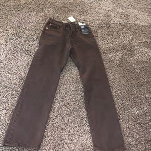 LEVIS brown pants 24 x 30 NWT BRAND NEW